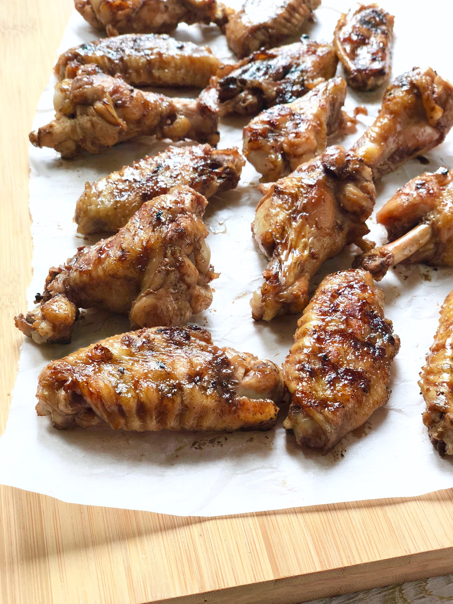 Grilled Chicken Wings with Pomegranate Glaze • This Season's Table